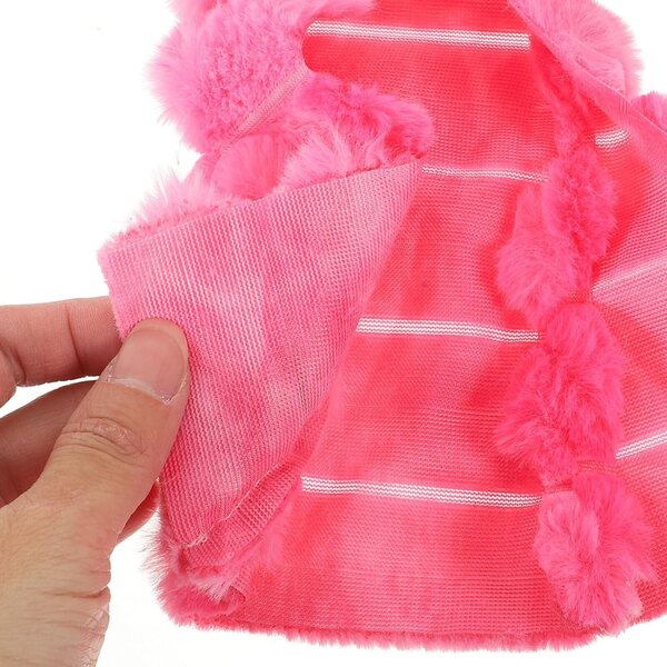 HEMOTON Puppenkleidungsset 27–29 cm, rosa, wiederverwendbare Plüschweste und Mantel