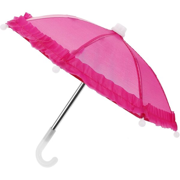 Mini Ombrello per Bambole da 18 Pollici, Accessorio Parasole Decorativo e Giocattolo