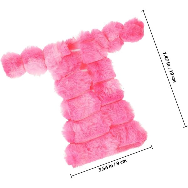GARVALON Plüschweste und T-Shirt-Set für Puppen 27–29 cm, weiche und trendige Kleidung