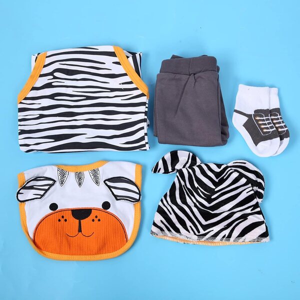 Puppenkleidung 20-22 Zoll Cartoon-Bär-Set 5-teilig von hoher Qualität