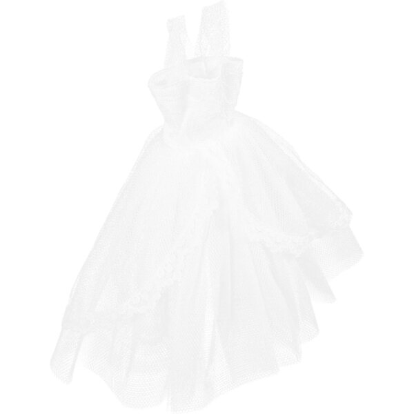 Abito da Sposa per Bambola Mikinona, Elegante Mini Vestito Bianco 16cm