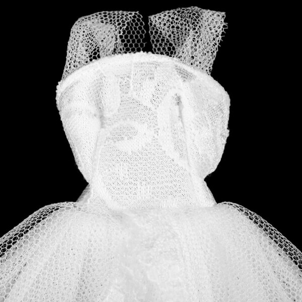 Abito da Sposa per Bambola Mikinona, Elegante Mini Vestito Bianco 16cm