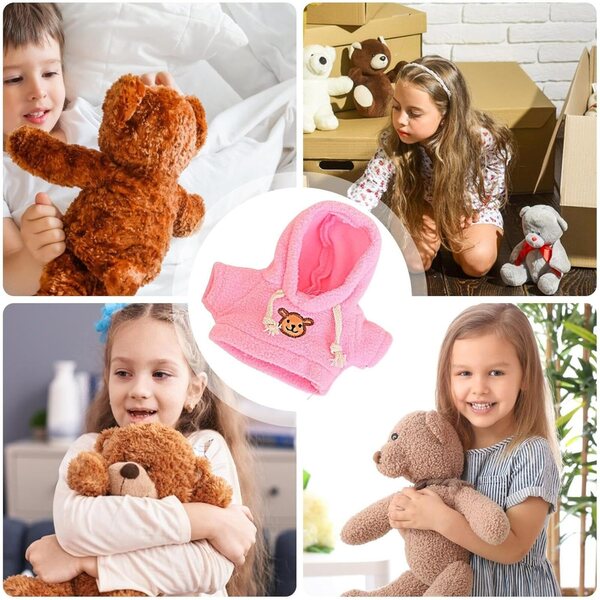 Felpa con cappuccio per bambole Capybara 7,87-9,84 pollici, abbigliamento peluche morbido