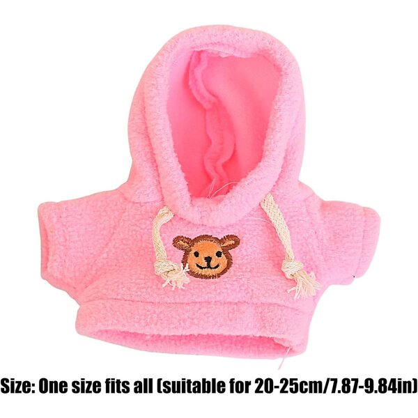 Felpa con cappuccio per bambole Capybara 7,87-9,84 pollici, abbigliamento peluche morbido