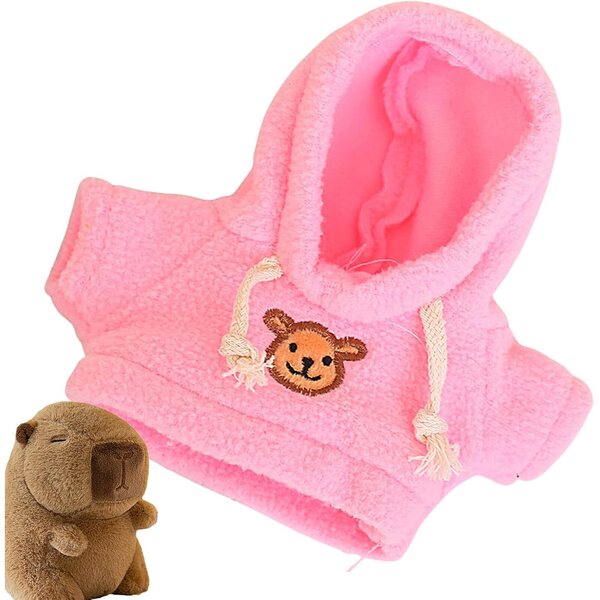 Felpa con cappuccio per bambole Capybara 7,87-9,84 pollici, abbigliamento peluche morbido