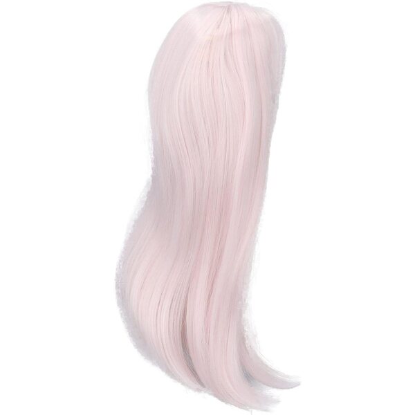 Parrucca per Bambola 1/3 Rosa Scuro, Fibra Resistente al Calore 8-9 Pollici