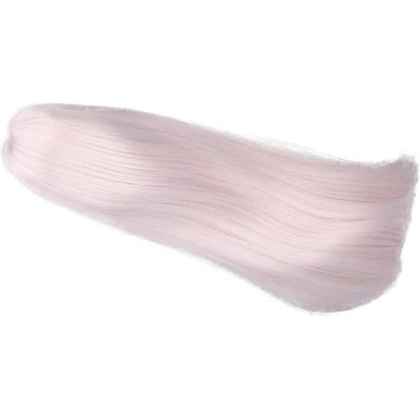 Parrucca per Bambola 1/3 Rosa Scuro, Fibra Resistente al Calore 8-9 Pollici