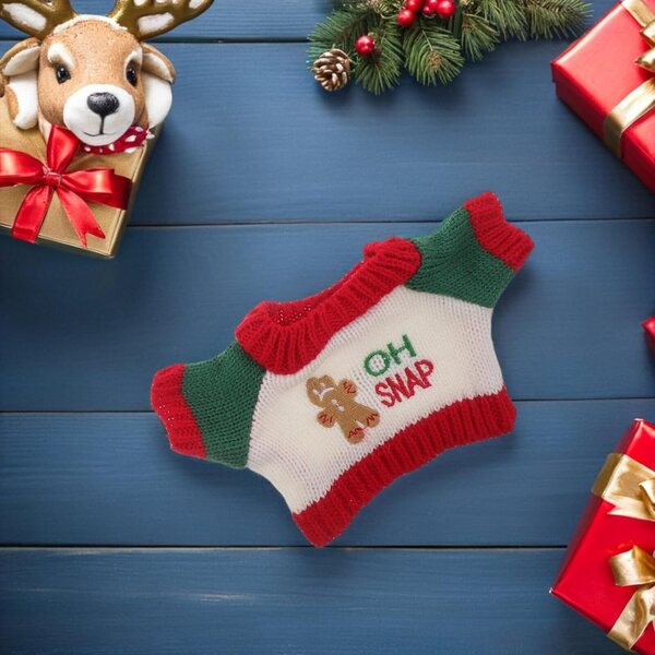 Set 5 Maglioni Natalizi in Lana per Bambole e Peluche 30 cm - Decorazioni Festive
