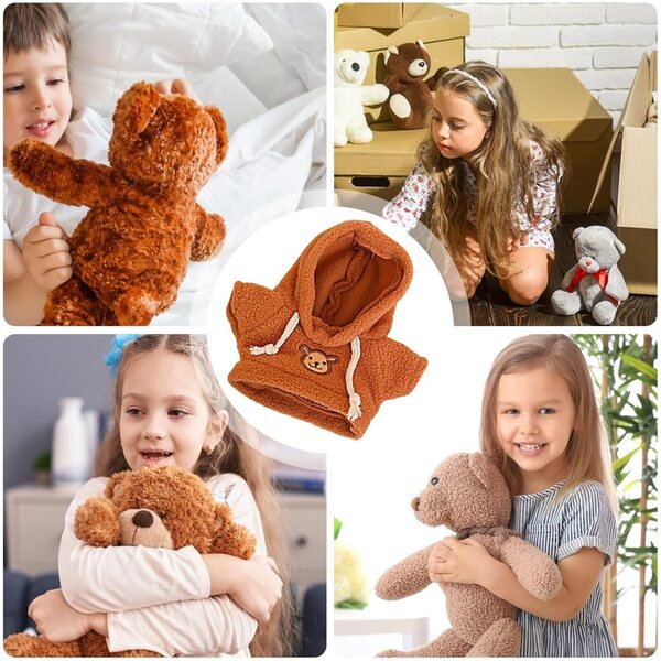 Felpa con cappuccio per bambole 7,87-9,84 pollici | Abbigliamento peluche Generisch