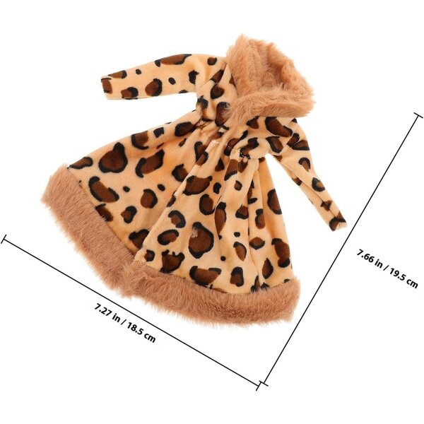 ifundom Vestito in Peluche per Bambole 30 cm - Cappotto Elegante e Riutilizzabile