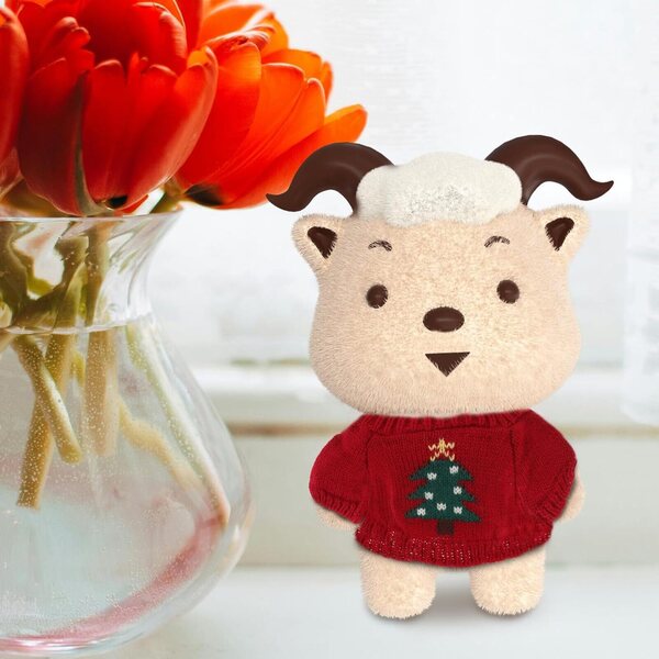 Maglione Rosso per Orso di Peluche - Vestito Fai da Te in Lana Morbida e Riutilizzabile
