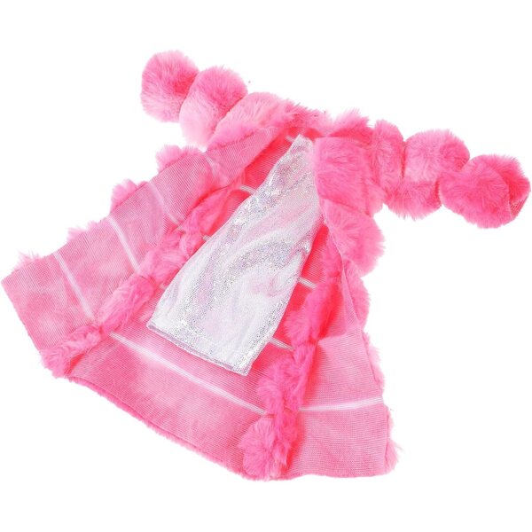 Set Vestiti per Bambole 27-29 cm Gilet in Peluche Morbido Rosa Elegante e Confortevole