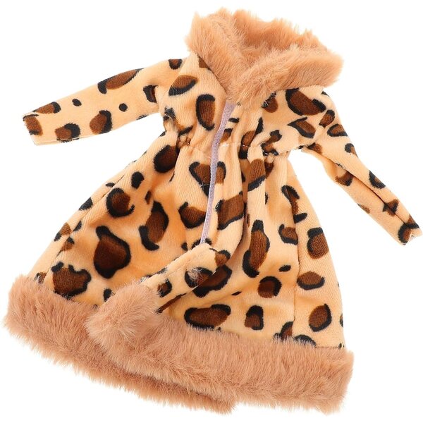 ERINGOGO Cappotto in Peluche per Bambole Mini da 30 cm, Abito Morbido e Decorativo