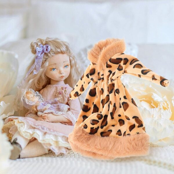 ERINGOGO Cappotto in Peluche per Bambole Mini da 30 cm, Abito Morbido e Decorativo