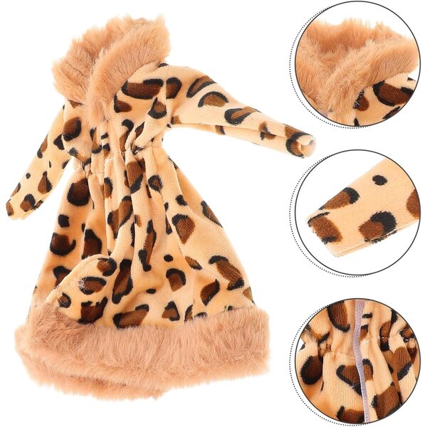 ERINGOGO Cappotto in Peluche per Bambole Mini da 30 cm, Abito Morbido e Decorativo
