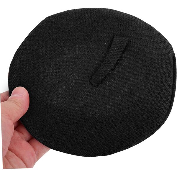HEMOTON Mini-Baskenmütze in Schwarz für 20 cm große Puppen, leicht und widerstandsfähig