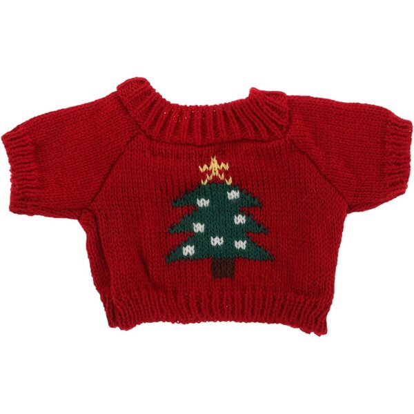 HEMOTON Maglione Rosso Fatti a Mano per Orsetto di Peluche - Vestito Sostituibile e Creativo
