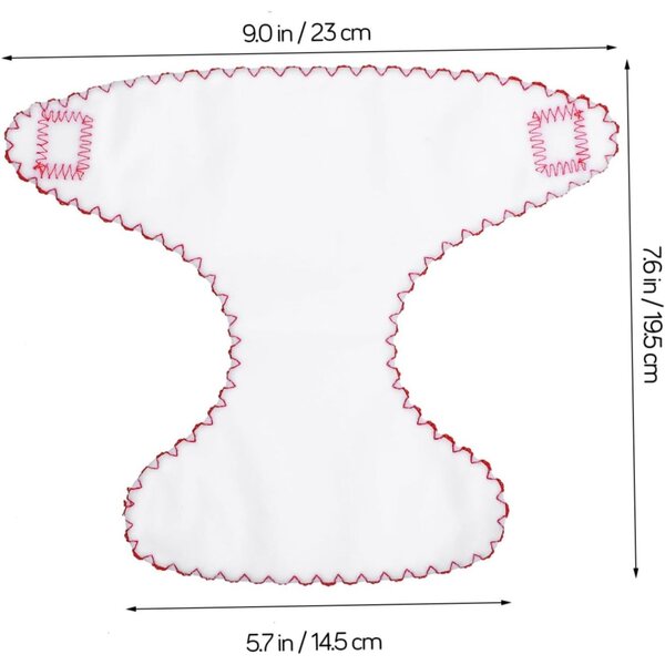 Alasum Set 6 Pannolini per Bambole 18 Pollici in Tessuto Colorati e Riutilizzabili