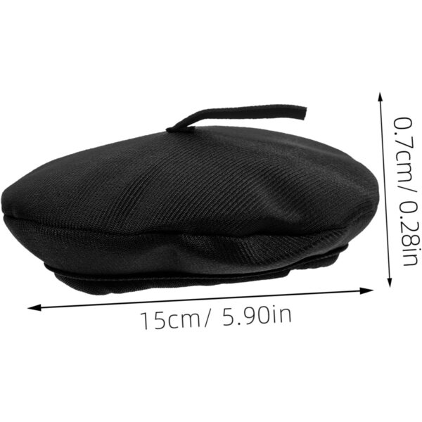 ifundom Mini Cappelli per Bambole 20 cm - Berretto Nero Resistente per Decorazioni e Fai da Te