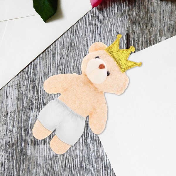 Alasum Pantaloncini Orsetto Bianchi Morbidi per Bambole e Peluche - Set 4 Pezzi