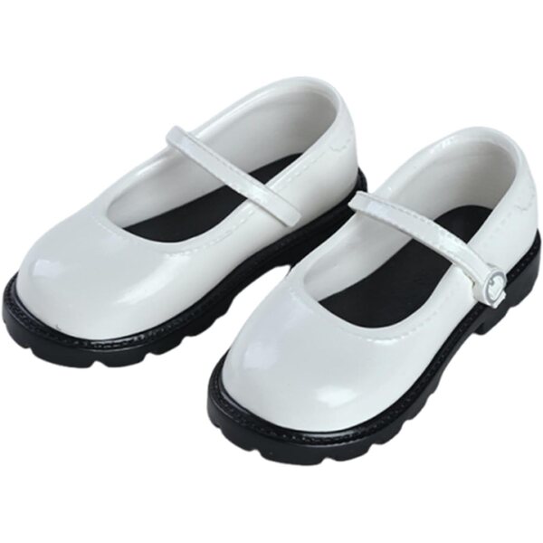 Harilla-Schuhe für 1/4-BJD-Puppen aus strapazierfähigem und vielseitigem PU, Weiß