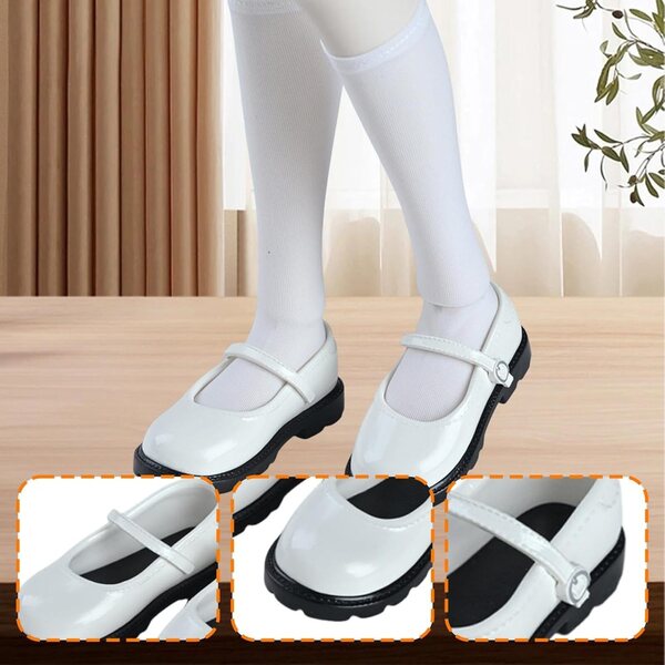 Harilla-Schuhe für 1/4-BJD-Puppen aus strapazierfähigem und vielseitigem PU, Weiß