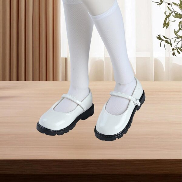 Harilla-Schuhe für 1/4-BJD-Puppen aus strapazierfähigem und vielseitigem PU, Weiß