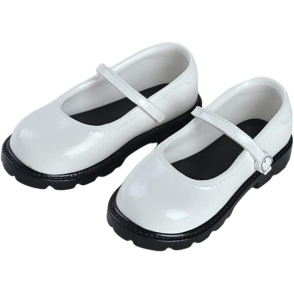 Harilla-Schuhe für 1/4-BJD-Puppen aus strapazierfähigem und vielseitigem PU, Weiß