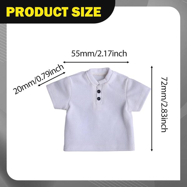 1/9 Stoff-Action-Figuren-T-Shirt, männliche Muskelkörper-Kleidung, 17 cm