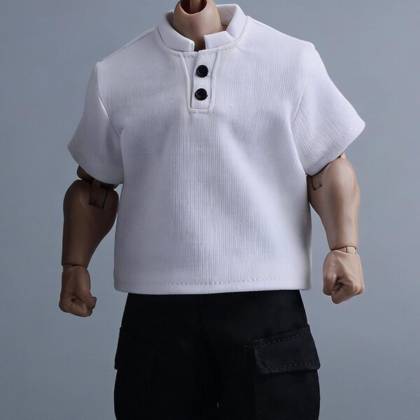 1/9 Stoff-Action-Figuren-T-Shirt, männliche Muskelkörper-Kleidung, 17 cm