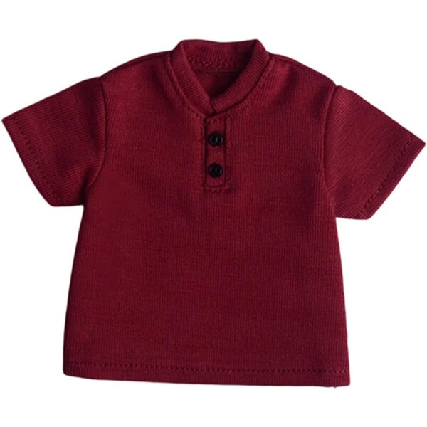 Sommer-T-Shirt für 1/9 Hellery-Puppen, rotes Freizeitkleid für Muskel-Actionfiguren