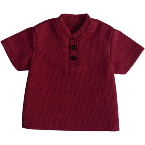 Sommer-T-Shirt für 1/9 Hellery-Puppen, rotes Freizeitkleid für Muskel-Actionfiguren