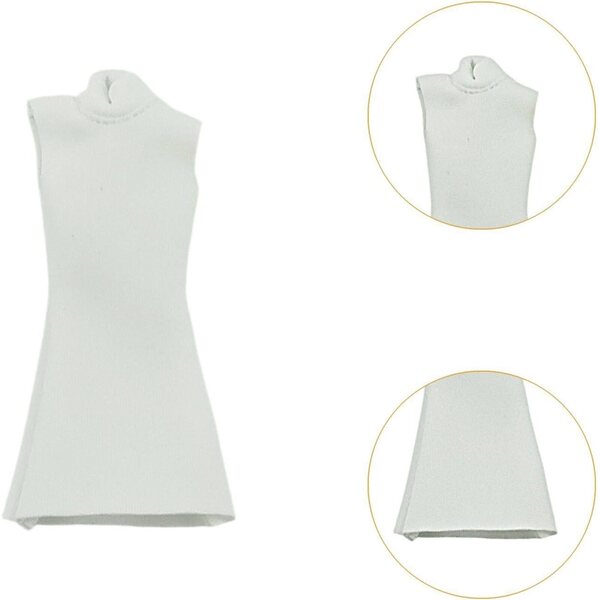 Gonna bianca 1/12 per action figure femminili, accessorio abbigliamento collezionisti