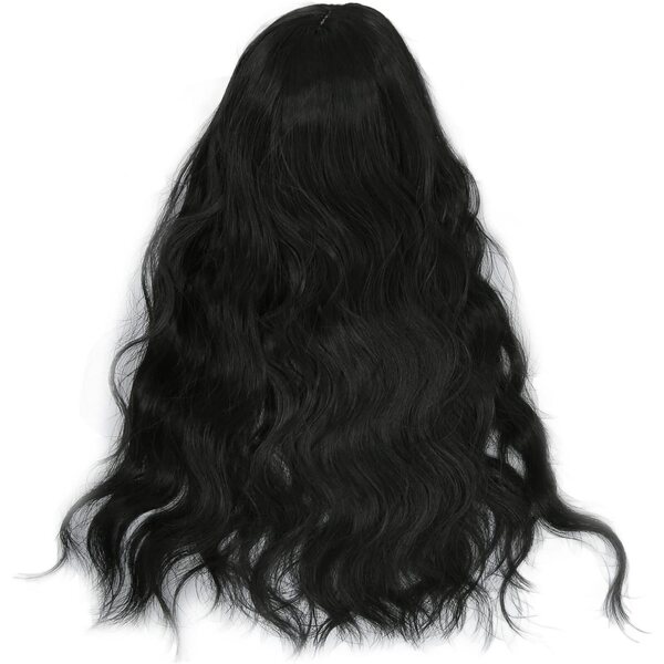 1/6 Silky Fiber Thermal Curly Doll Perücke 15,5–17 cm Baxnore Schwarz