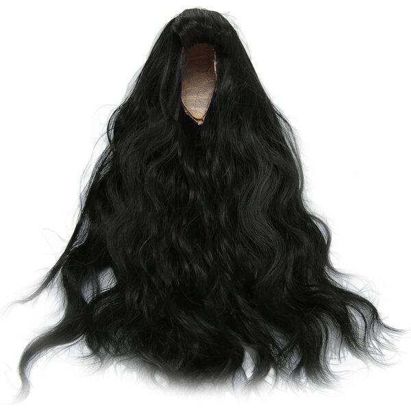 1/6 Silky Fiber Thermal Curly Doll Perücke 15,5–17 cm Baxnore Schwarz