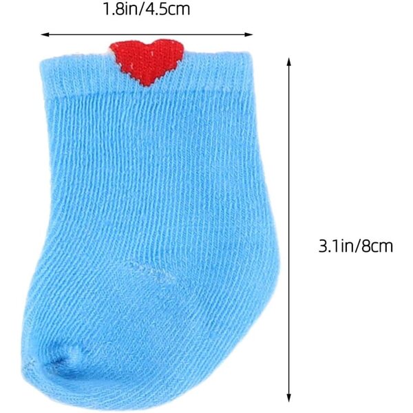 VICASKY 7 Paar bunte Socken für 18-Zoll-Puppen – langlebige Modeaccessoires