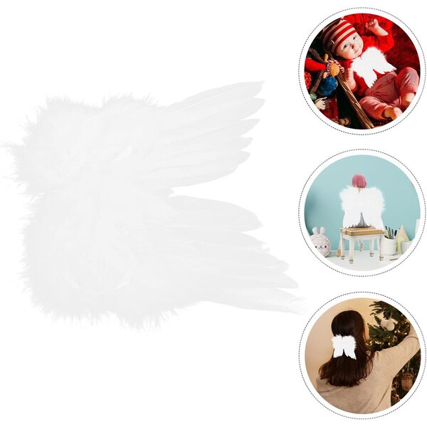 Alasum Ala d'Angelo Bianca per Bambola Piccola, Accessorio Fotografico e Decorativo