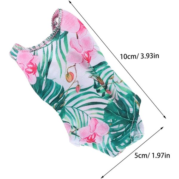VICASKY 4 Sets Badebekleidung für 30-cm-Puppen, farbenfrohe und kreative Strandkleidung