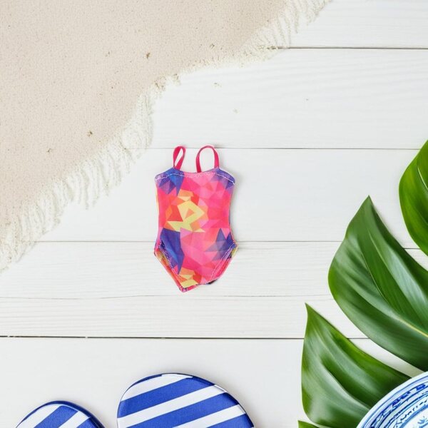 VICASKY 4 Sets Badebekleidung für 30-cm-Puppen, farbenfrohe und kreative Strandkleidung