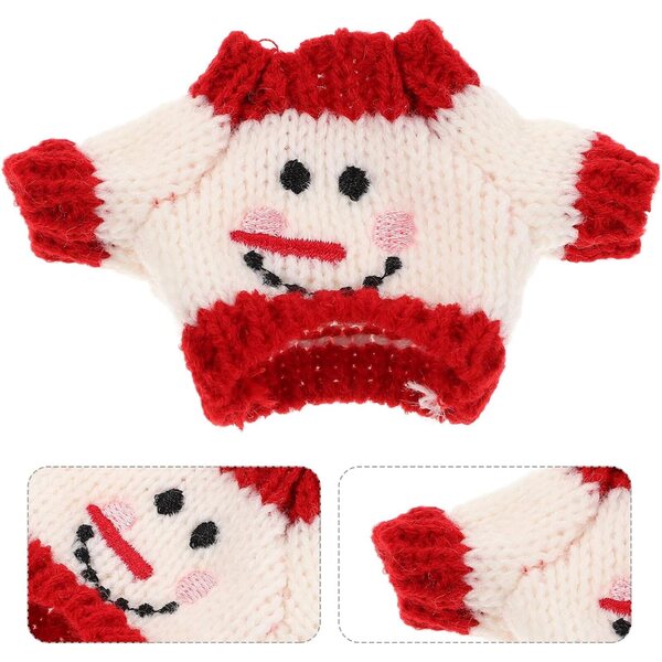 Mini Maglione Natalizio in Peluche per Bambole, Accessorio Morbido e Colorato