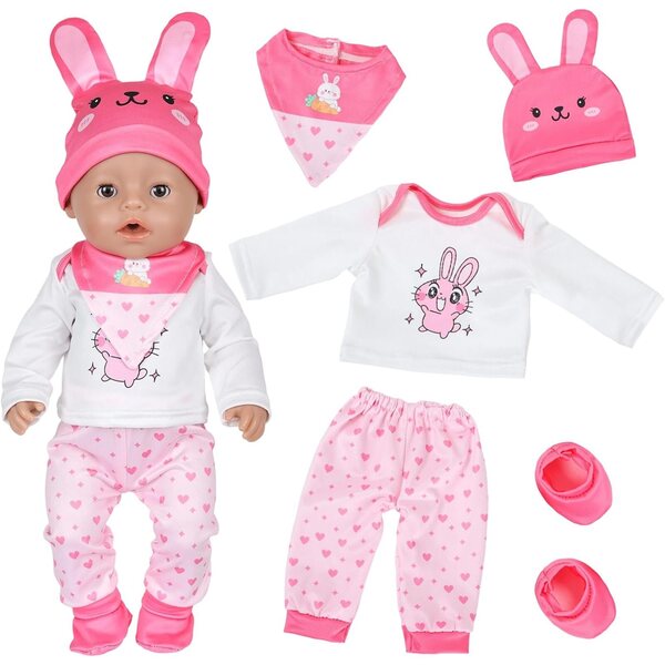 Abbigliamento Rosa coniglio per bambole 30-45cm - Orizizhic