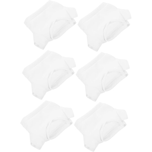 Set mit 6 weichen Kleidungsstücken für Teddybären aus weißem Stoff, 17,5 x 13 cm