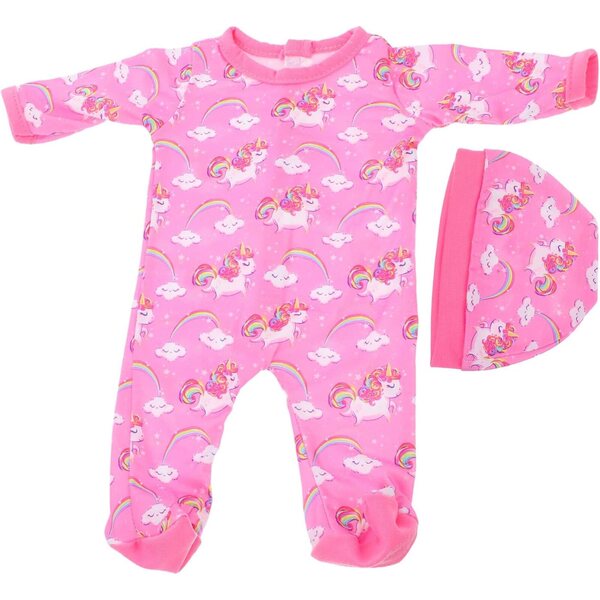 VICASKY Kleidungsset für 18-Zoll-Puppen mit mehrfarbigem Overall und Hut