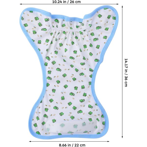 Set 4 Pannolini Riutilizzabili Regolabili per Bambole - Tessuto Morbido e Colori Assortiti