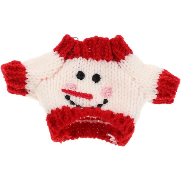 DECHOUS Maglione Natalizio per Bambola in Morbido Peluche, Regalo per Feste e Compleanni