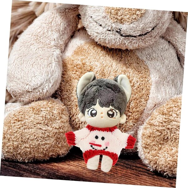 DECHOUS Maglione Natalizio per Bambola in Morbido Peluche, Regalo per Feste e Compleanni