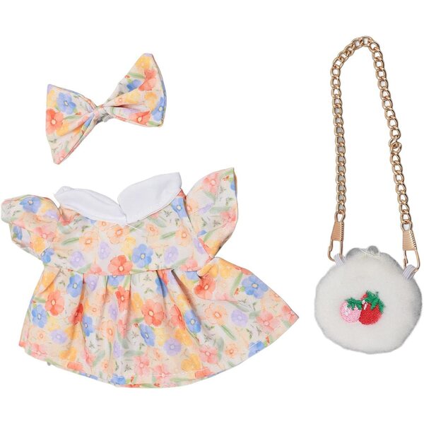 Tyenaza 20 cm Plüschpuppenkleid mit Schleife und Baumwolltasche