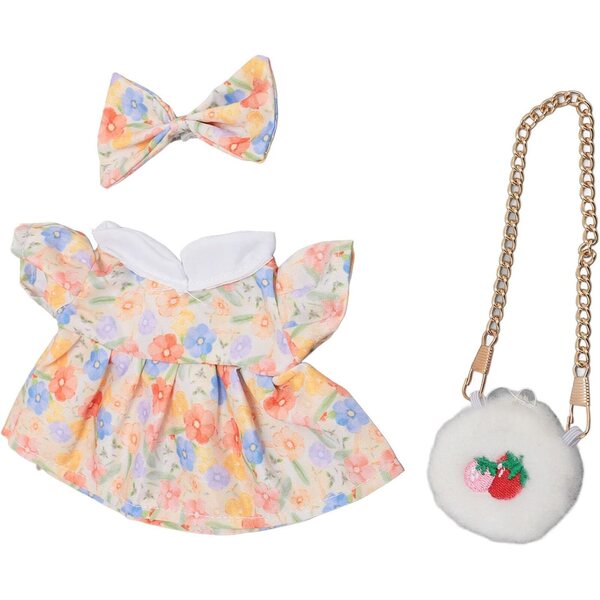 Tyenaza 20 cm Plüschpuppenkleid mit Schleife und Baumwolltasche