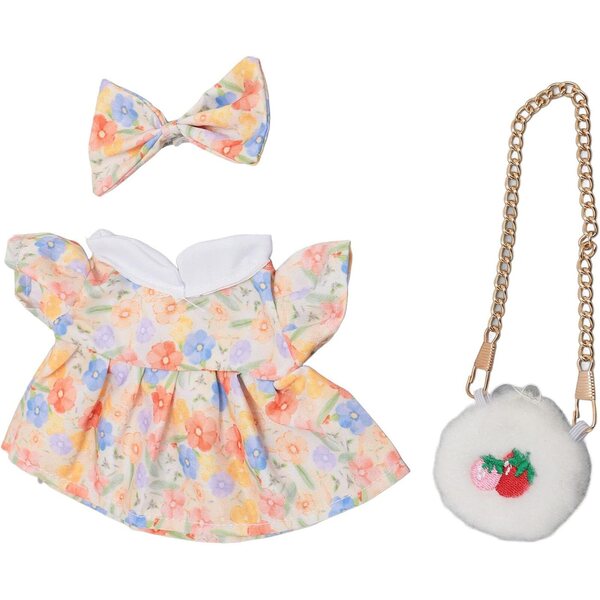 Tyenaza 20 cm Plüschpuppenkleid mit Schleife und Baumwolltasche