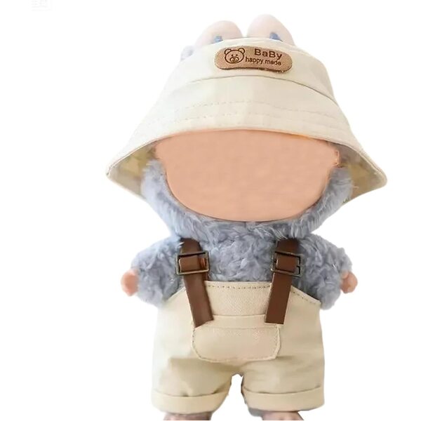 Kleidung für Labubu 17 cm kompatible Puppen, elegante und zarte weiße Kleidung